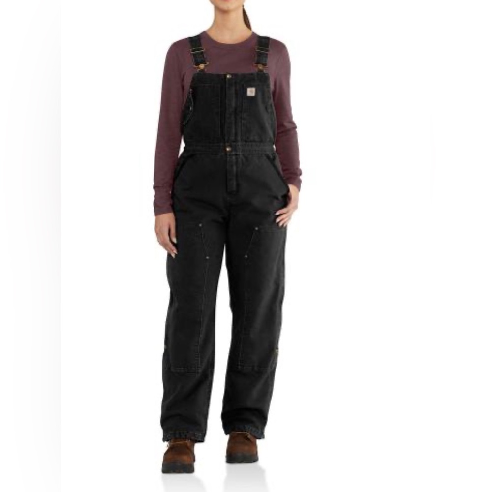 Women's Weathered Duck Wildwood Bib Overalls  Size Medium